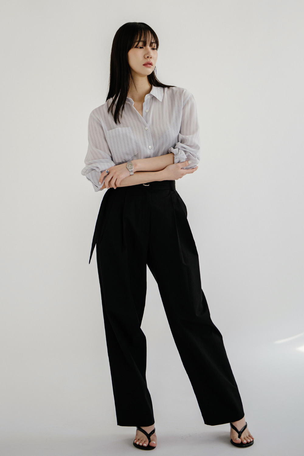 15207_Cotton Tuck Trousers
