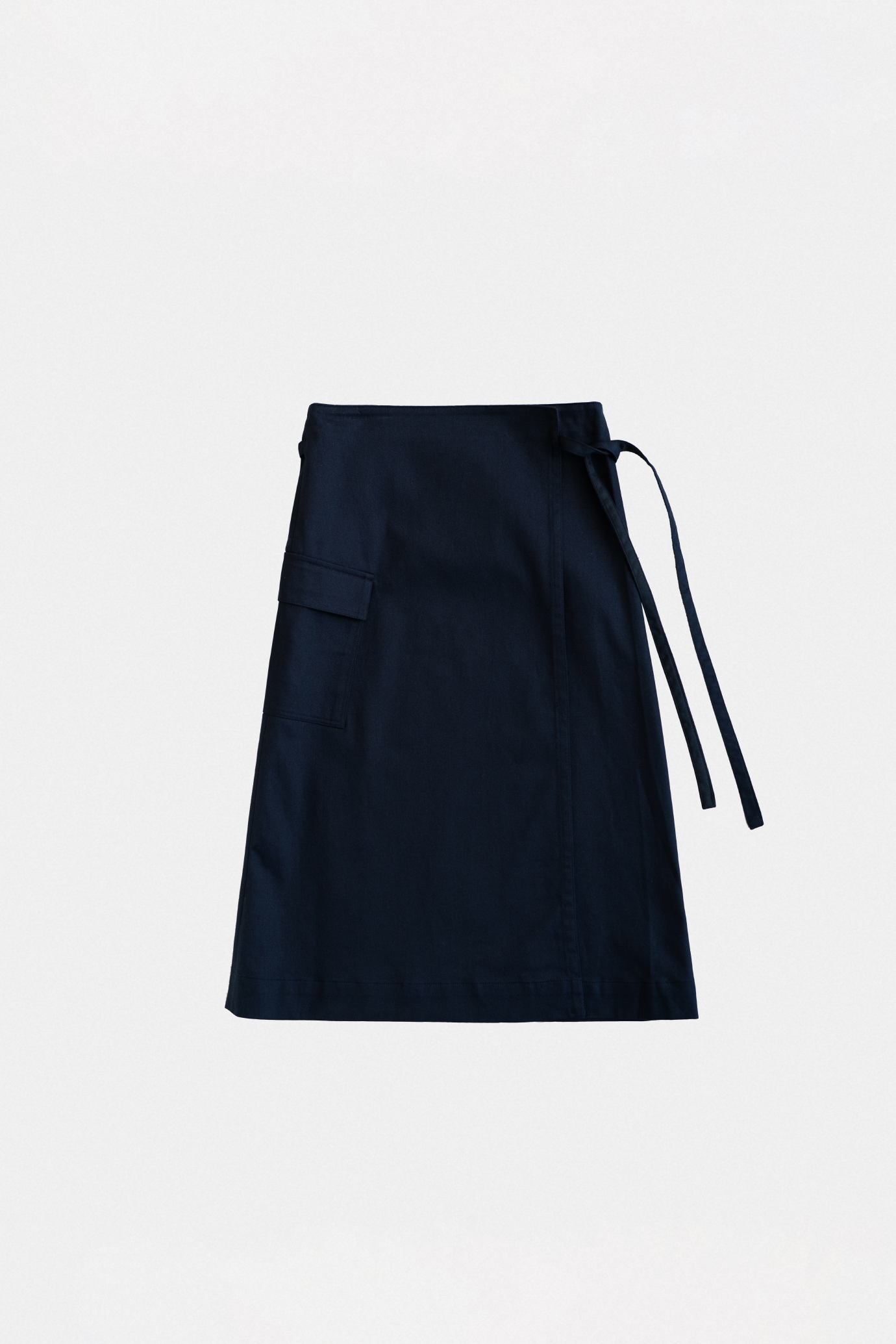 19015_Navy Wrap skirt