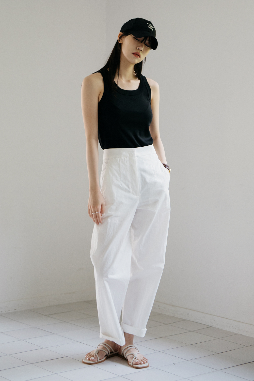 15590_White High Waisted Trousers