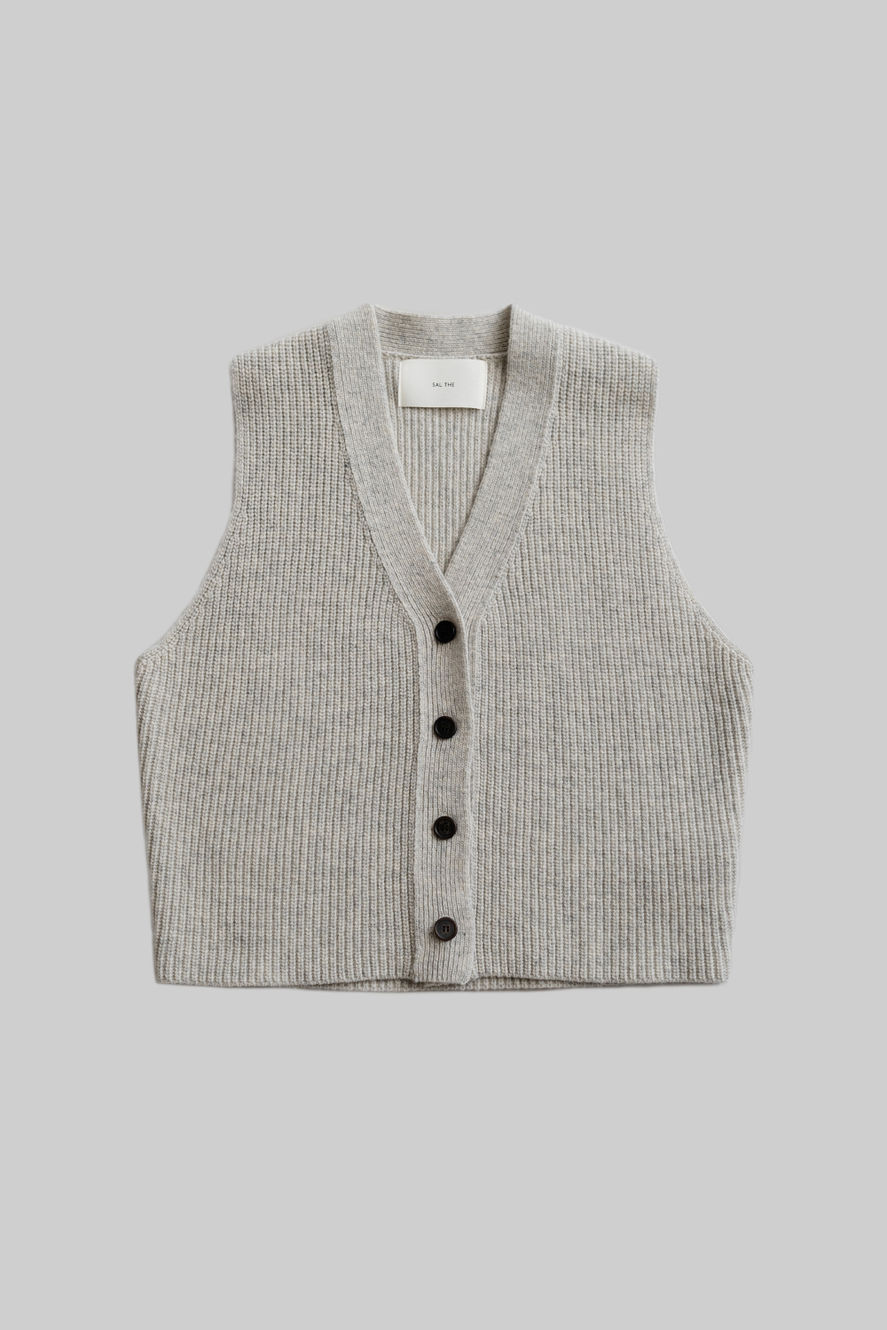 16607_Buttoned Hachi Knit Vest